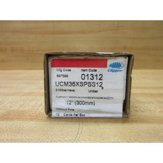 Clipper UCM36XSPSS12 Flexco Carded Hooks 01312 (Pack of 11)