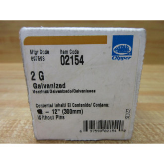 Clipper 2G Flexco Card Hook 03265 (Pack of 11)