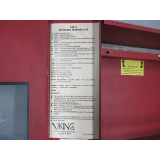 Viking PAR-3 Fire Control Panel PAR3 WO Lock - Used
