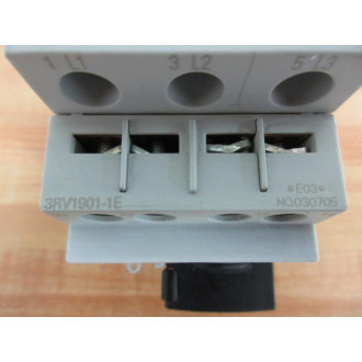 Siemens 3RV1011-1DA10 Sirius Motor Starter 3RV10111DA10 With 3RV1901-1E - Used