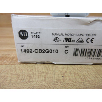 Allen Bradley 1492-CB2-G010 Circuit Breaker 10A 1492CB2G010