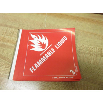 SRM 20020 Flammable Liquid Stickers 20020P (Pack of 298) - New No Box