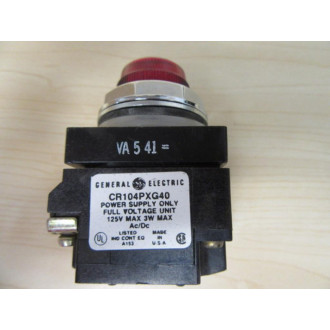 General Electric CR104PXG40R Pilot Light - New No Box