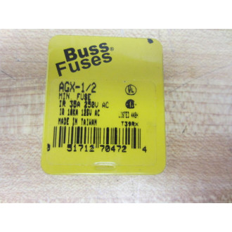 Buss AGX-12 Bussmann Fuse Cross Ref 6F053 (Pack of 10)