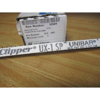 Flexco UX1SPS12 Clipper 316 SS Lacing 16569 (Pack of 12)