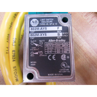 Allen Bradley 802M-AY5 Limit Switch 802MAY5 Series F
