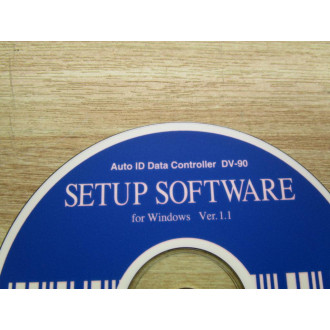 Keyence DV-90 Software Setup CD Auto ID Data Controller - Used