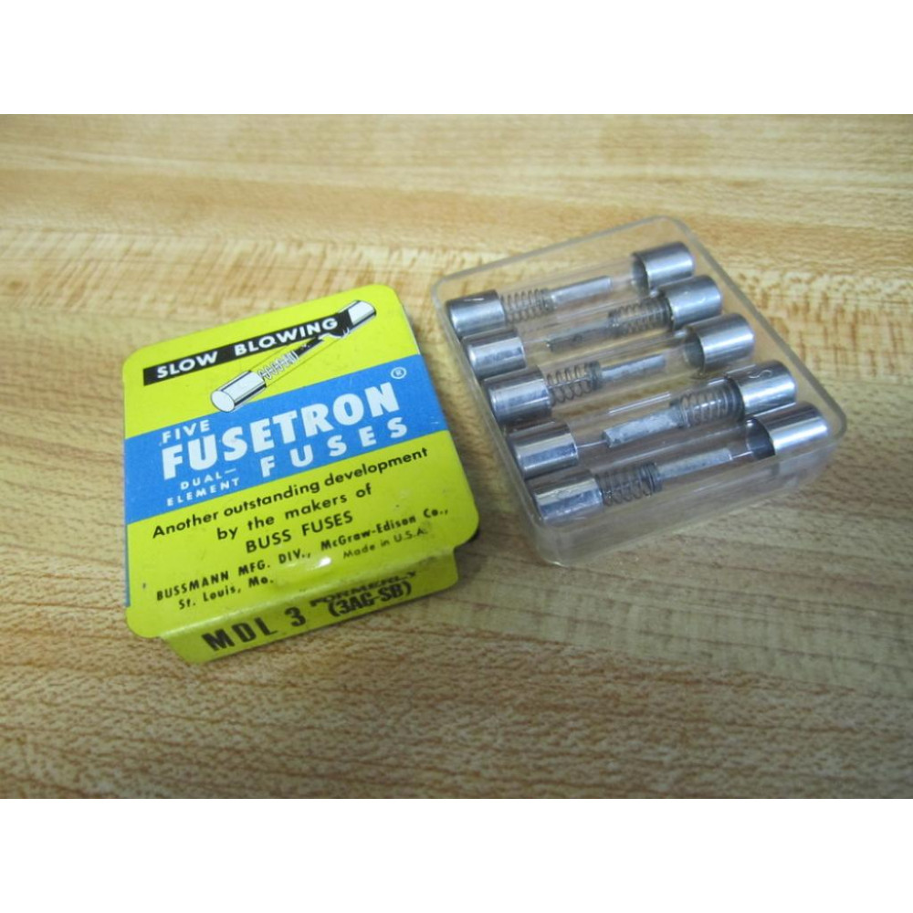 Buss MDL-3 Bussmann Fuse Cross Ref 4XH61 3AG-SB Spring Element (Pack of 10)