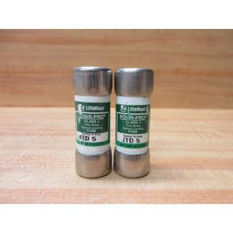 Littelfuse JTD-5 Fuse Cross Ref 486J66, JTD005 (Pack of 2) - New No Box