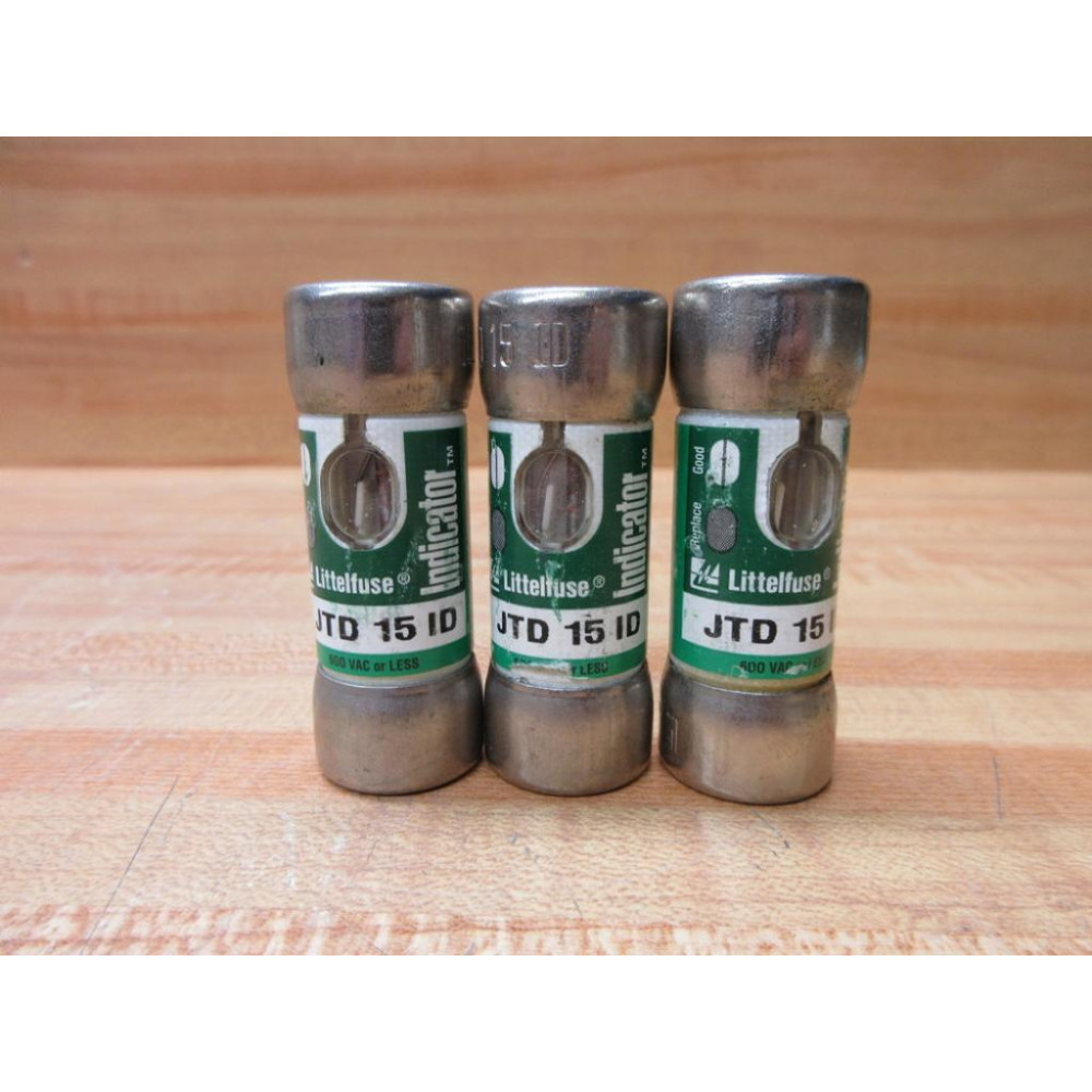Littelfuse JTD-15-ID Fuse JTD015ID (Pack of 3) - New No Box