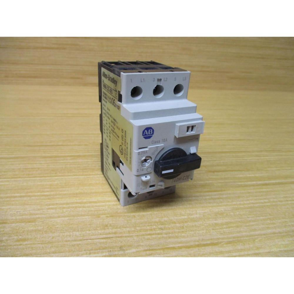 Allen Bradley 140M-C2E-A25 Motor Protector Circuit Breaker 0.16-0.25A Ser. C - Used