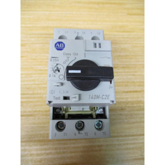 Allen Bradley 140M-C2E-A25 Motor Protector Circuit Breaker 0.16-0.25A Ser. C - Used