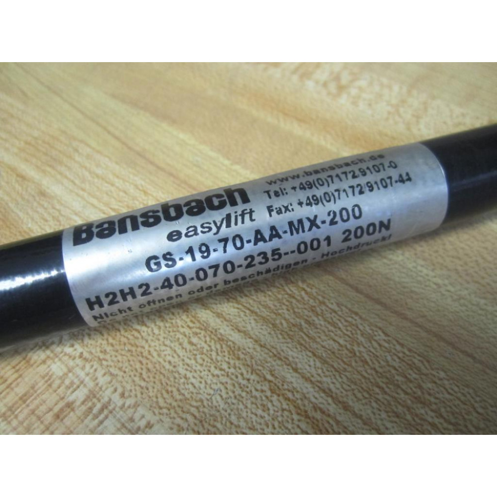 Bansbach GS-19-70-AA-MX-200 Gas Spring GS1970AAMX200 - New No Box
