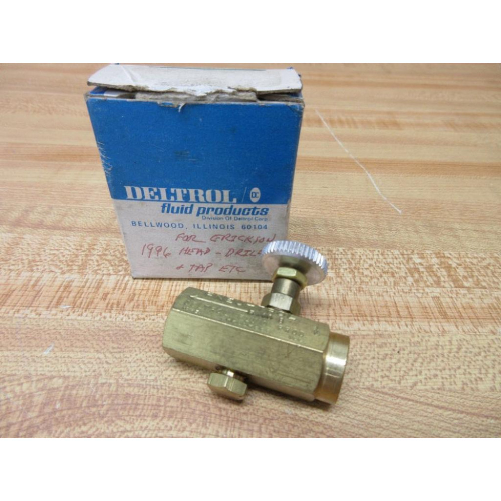 Deltrol F-10-B Fluid Control Valve 10000-00 W Knob