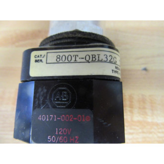 Allen Bradley 800T-QBL32G Pushbutton 800TQBL32G - Used