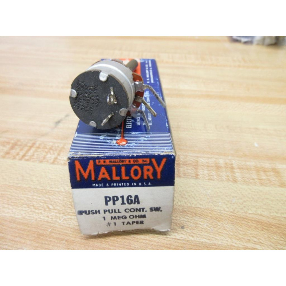 Mallory PP16A Push Pull Potentiometer WO Accessories