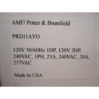 Potter & Brumfield PRD-11AYO-120V Relay PRD11AY0-120V