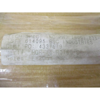 Hiwin HGR-15-R0160-C Linear Guide Rail HGR15R0160C