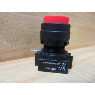 IDEC HW1B-M2F10-R Pushbutton HW1BM2F10R - New No Box