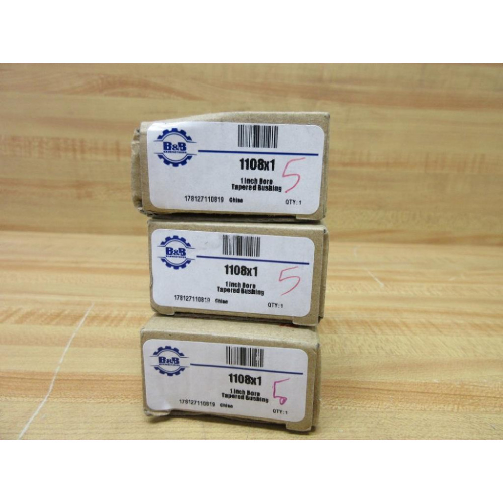 B&B Manufacturing 1108X1 Taper Bushing (Pack of 3)
