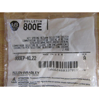 Allen Bradley 800EP-KL22 Selector Switch