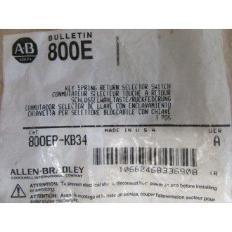 Allen Bradley 800EP-KB34 Selector Switch