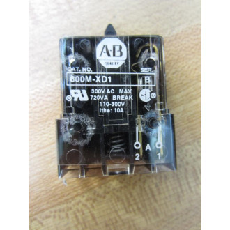 Allen Bradley 800M-XD1 Contact Block 800MXD1 - New No Box