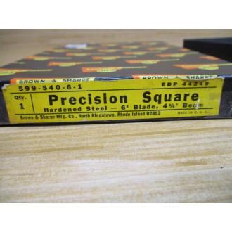 Brown & Sharpe 599-540-6-1 Precision Square 44249 EDP