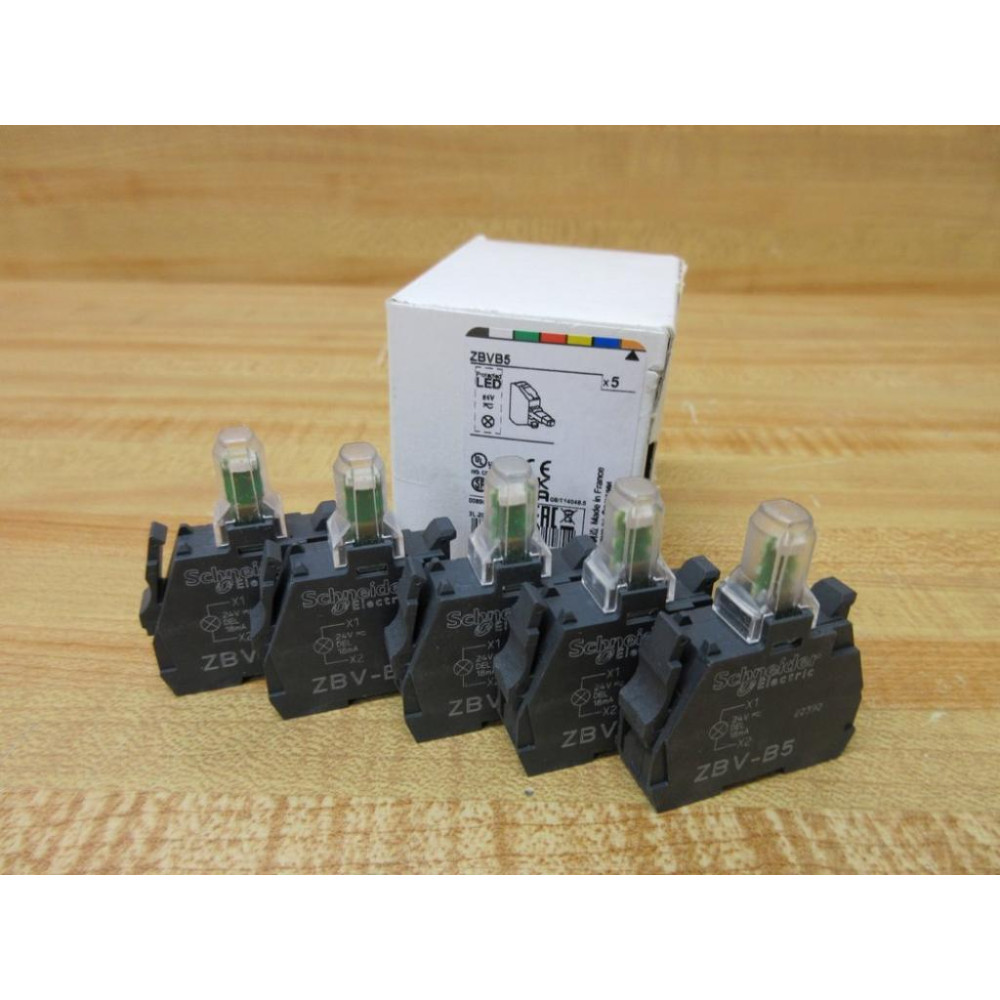 Telemecanique ZBV-B5 Schneider Light Module ZBVB5 35541 (Pack of 5)