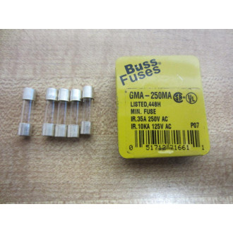 Buss GMA-250MA Bussmann Fuse Cross Ref 6F091 (Pack of 10)