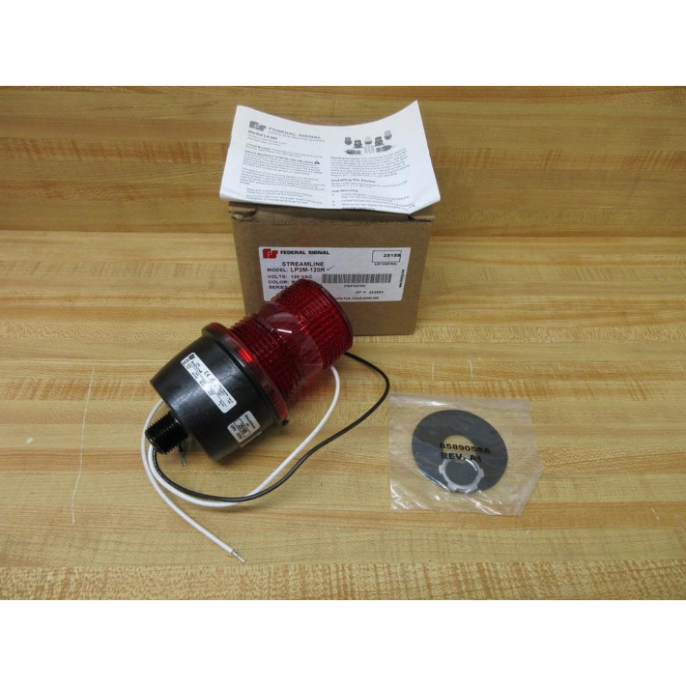 Federal Signal LP3ML-120R Streamline Low Profile LED Light LP3ML