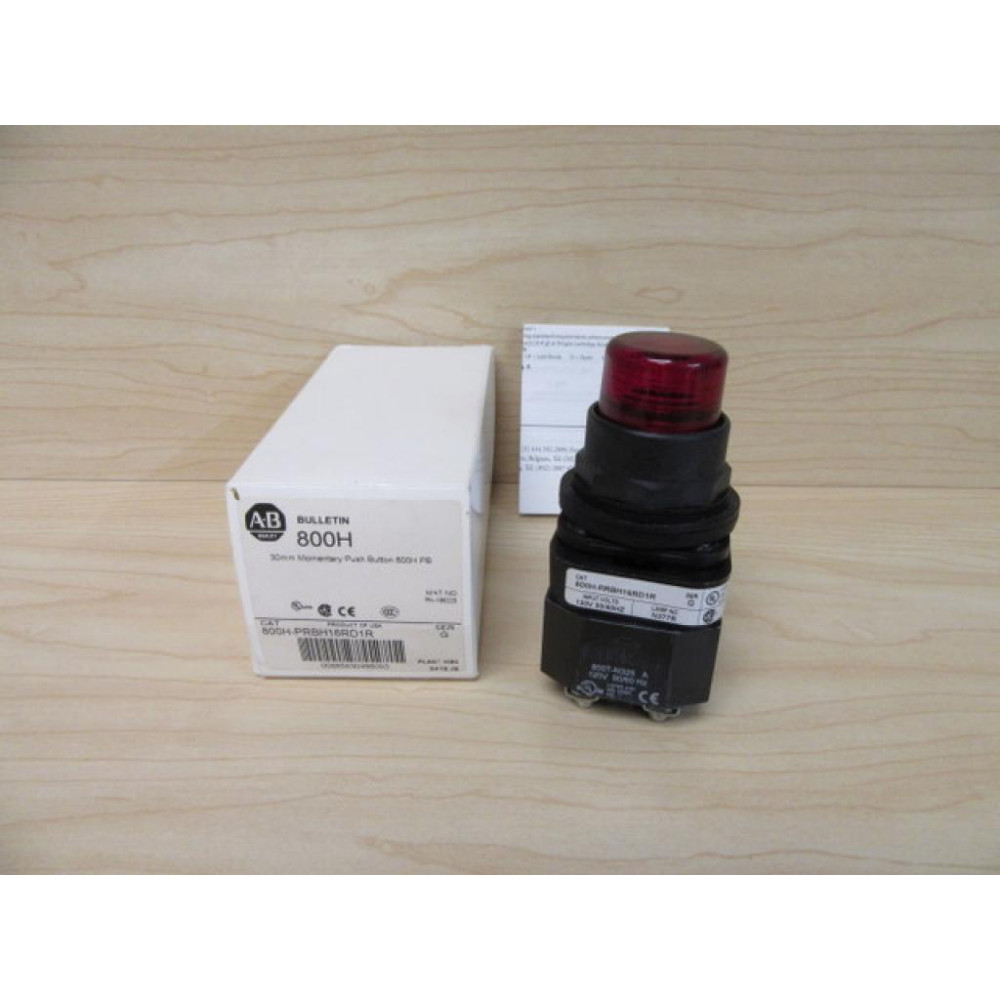 Allen Bradley 800H-PRBH16RD1R Push Button Switch