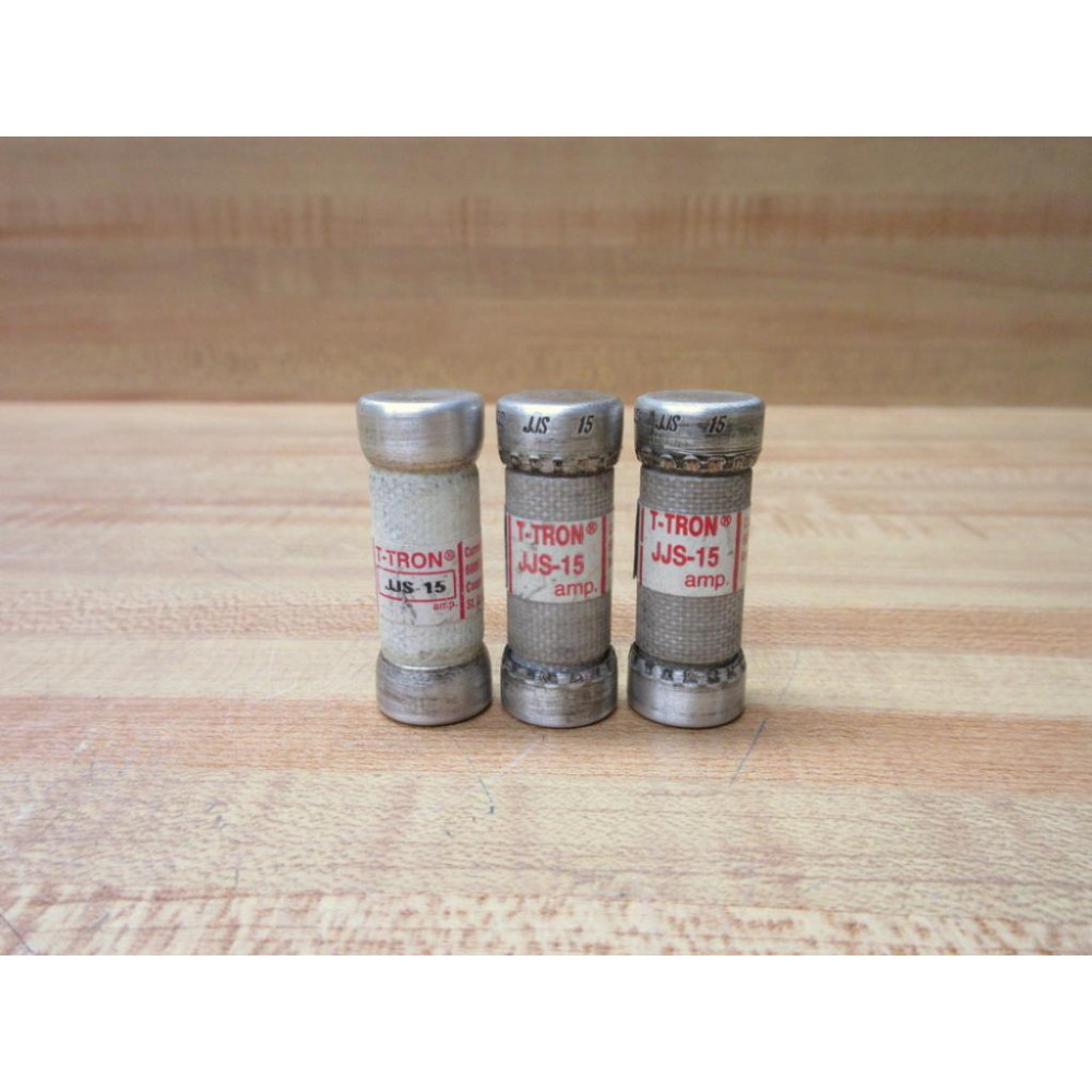 Buss JJS-15 Bussmann Fuse Cross Ref 6F477 (Pack of 3) - Used