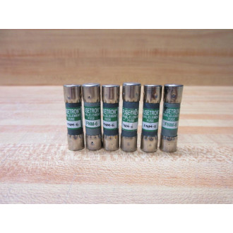 Buss FNM-6 Bussmann Fuse Cross Ref 6F186 (Pack of 6) - New No Box