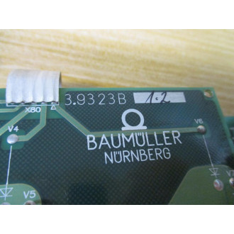 Baumuller 3.9316F Circuit Board 39316F 11.8 W 3.9323B Board - Used