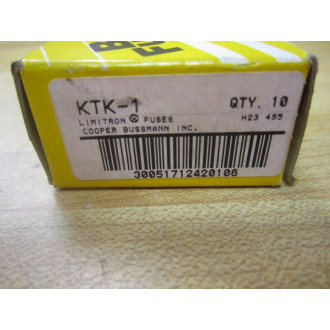 Buss KTK-1 Bussmann Fuse Cross Ref 4XC37 (Pack of 10)