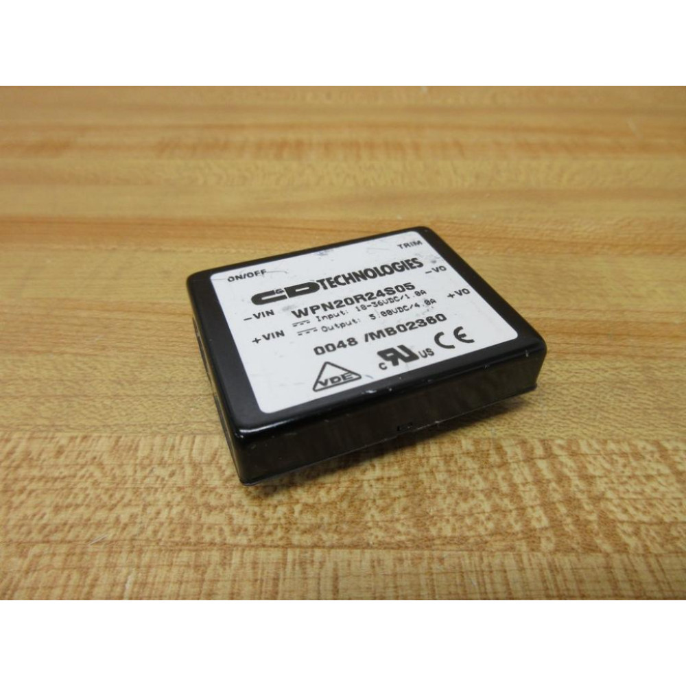 C&D Technologies WPN20R24S05 DCDC Converter - New No Box