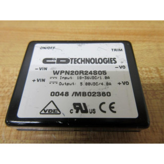 C&D Technologies WPN20R24S05 DCDC Converter - New No Box
