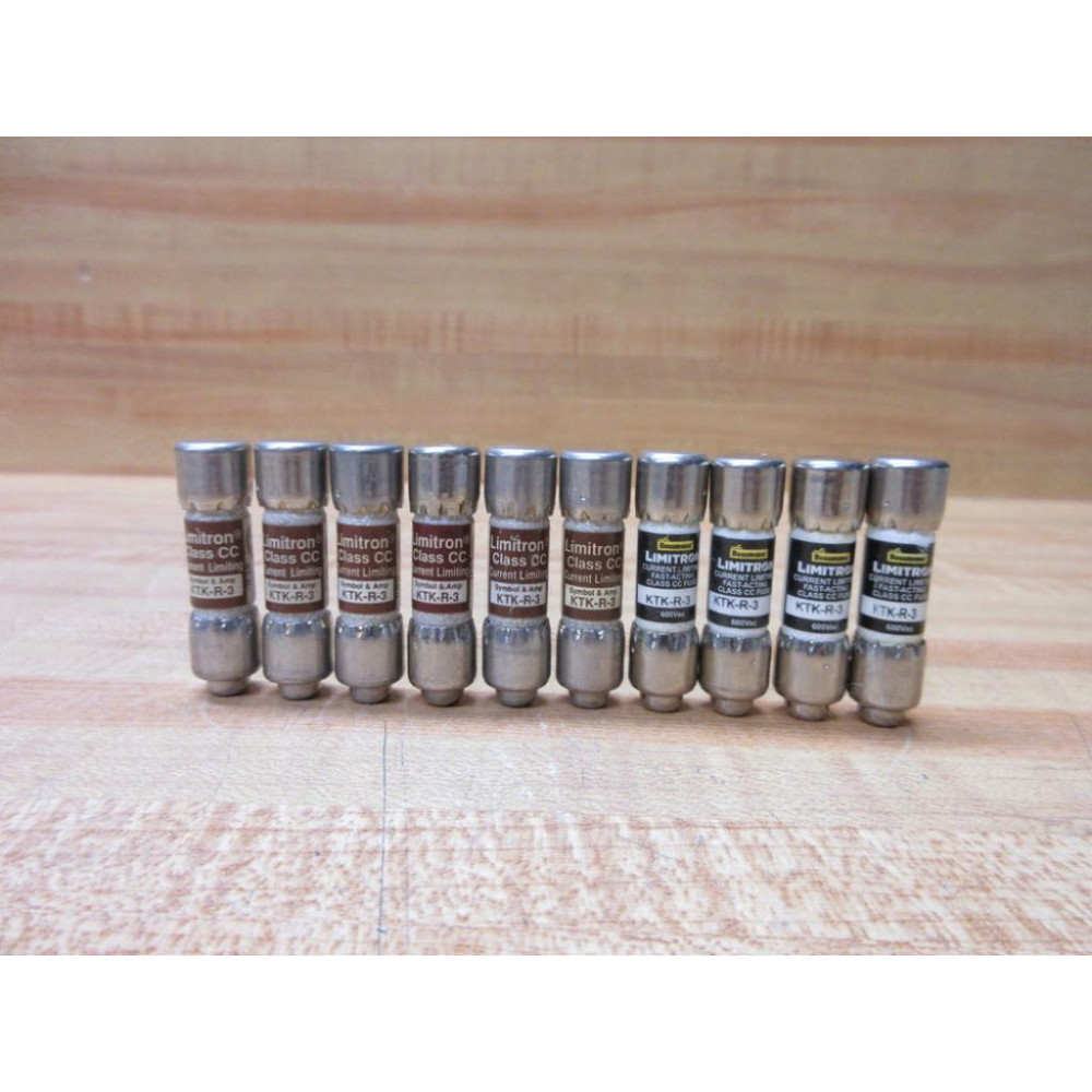 Limitron KTK-R-3 Bussmann Fuse KTKR3 (Pack of 10) - New No Box