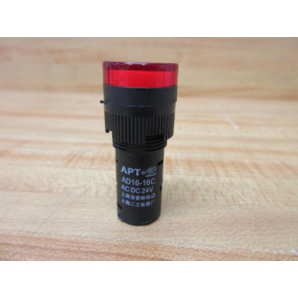 APT AD16-16C Panel Mount Indicator Light AD1616C Red - New No Box