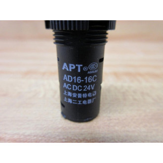 APT AD16-16C Panel Mount Indicator Light AD1616C Red - New No Box