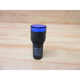 APT AD16-16C Panel Mount Indicator Light AD1616C Blue - New No Box
