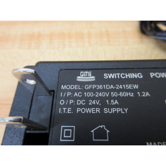 GME GFP361DA-2415EW Power Adapter GFP361DA2415EW - Used
