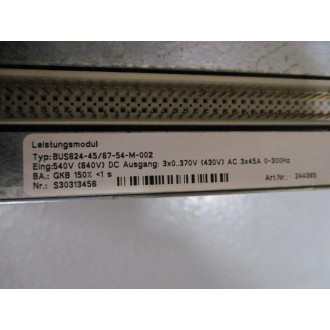 Baumuller BUS624-4567-54-M-002 Servo Drive BUS624456754M002 - Used