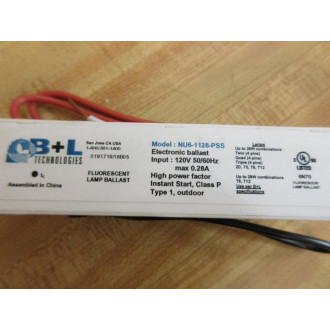 B+L NU61128-PSS Ballast NU61128PSS - New No Box