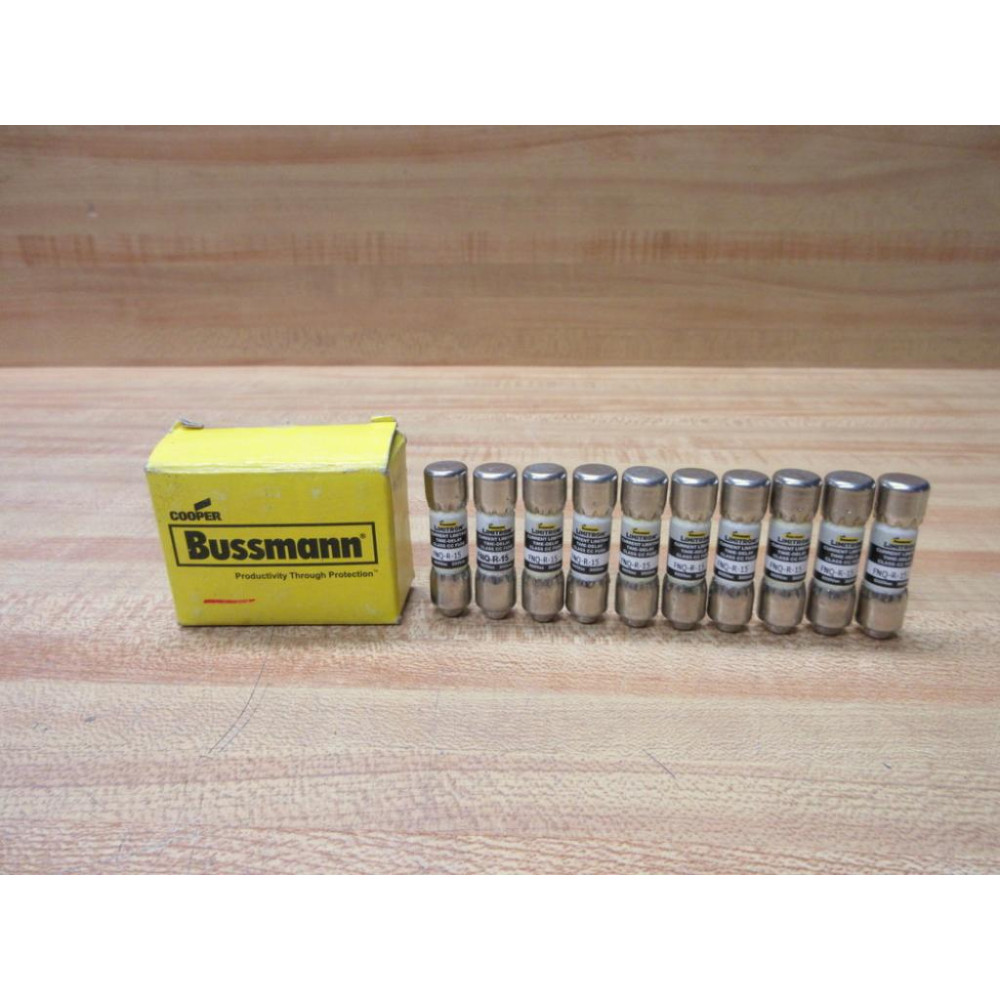 Buss FNQ-R-15 Bussmann Fuse Cross Ref 4TWK7 (Pack of 10)
