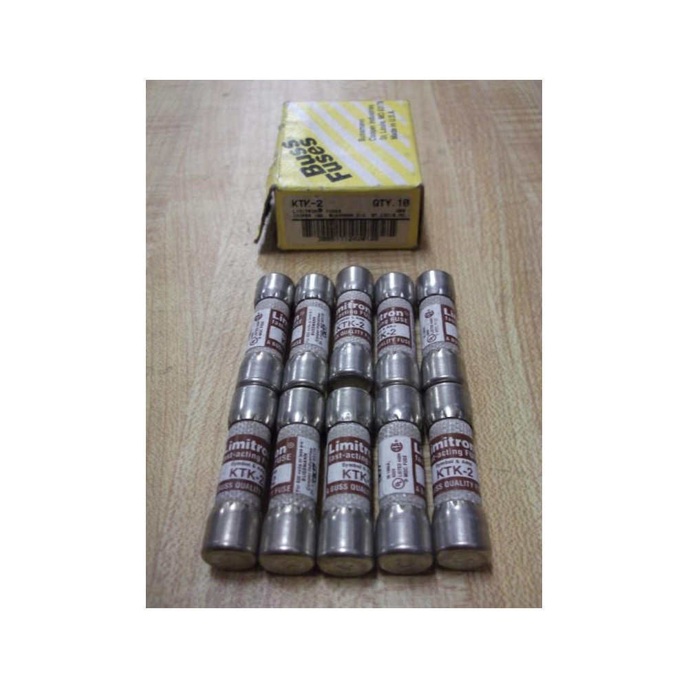 Buss KTK-2 Bussmann Fuse Cross Ref 4XC38 (Pack of 10)