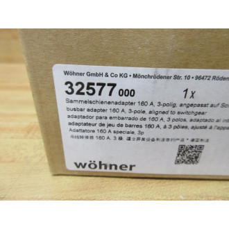 Wohner 32 577 Busbar Adapter 32577
