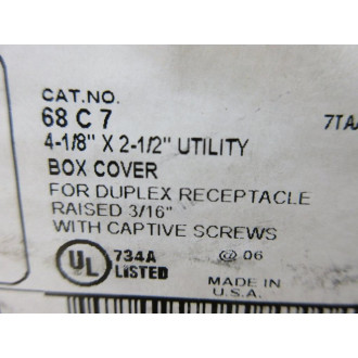 Thomas & BettsSteel City 68 C 7 Outlet Cover 68C7 (Pack of 19)