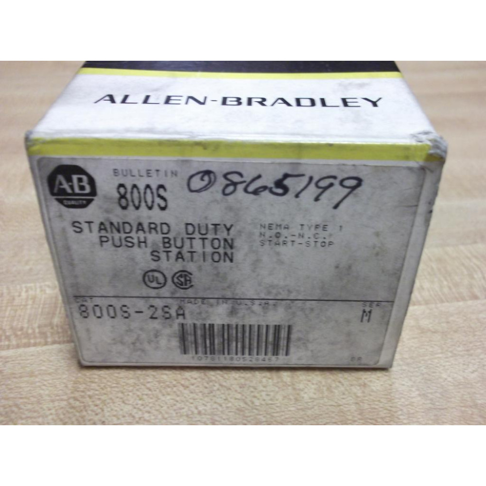 Allen Bradley 800S-2SA Pushbutton Station 800S2SA